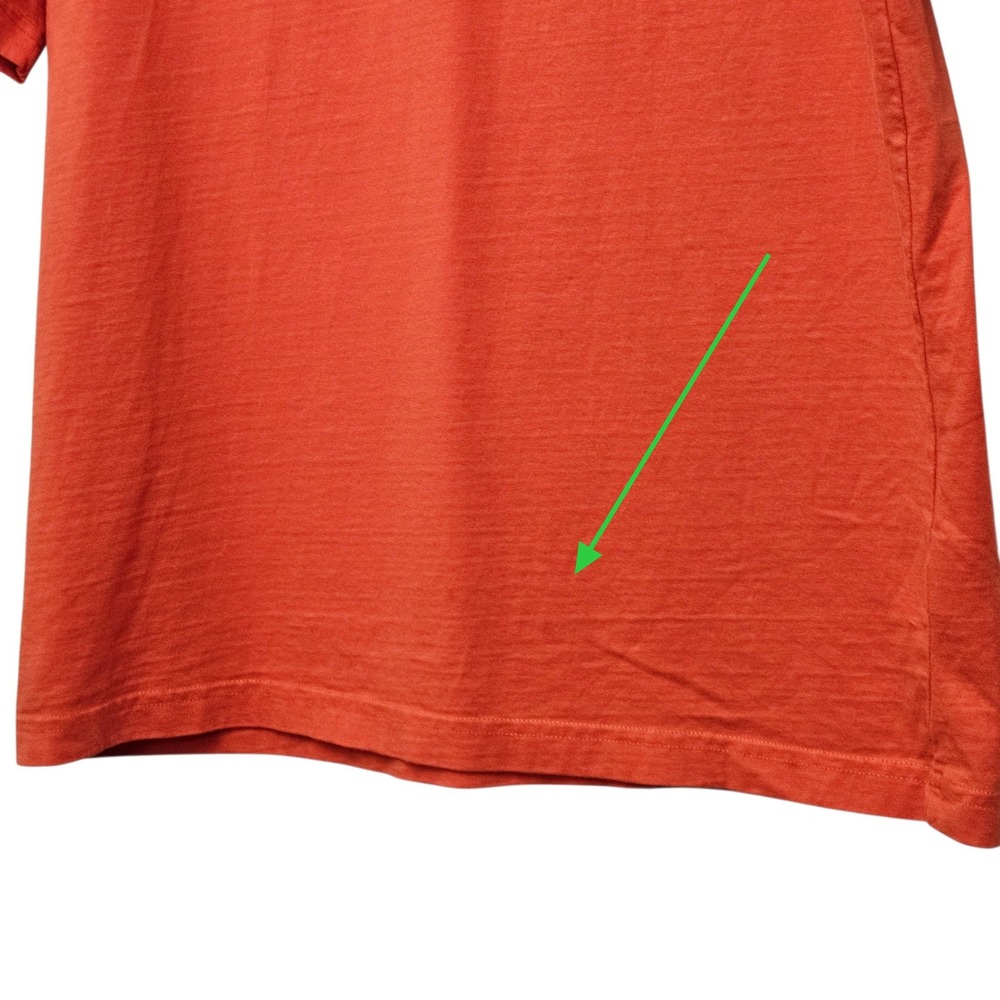 The J. Peterman Company Mens Orange Crew Neck Pocket T Shirt Size L Basic Casual - Picture 5 of 9